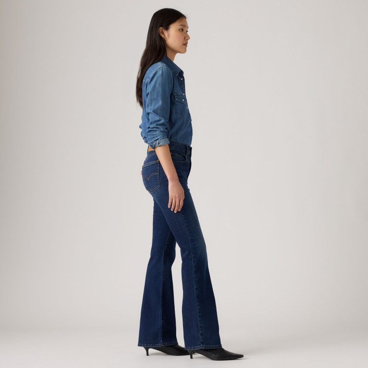 jeans femme  levi's 726 hr flare true blue dark