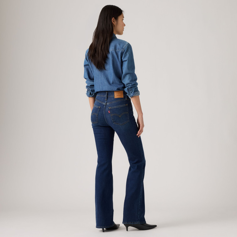 jeans femme  levi's 726 hr flare true blue dark