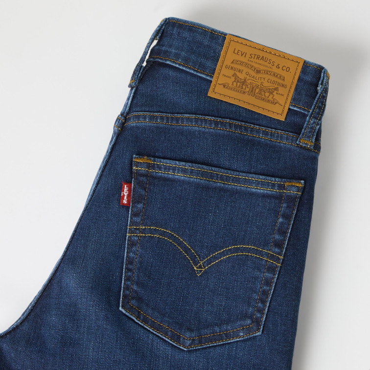 jeans femme  levi's 726 hr flare true blue dark
