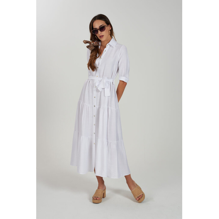 robe femme  yes zee abito donna chemisier con cint