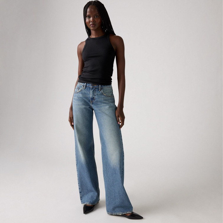 jeans femme  levi's low loose rescued city