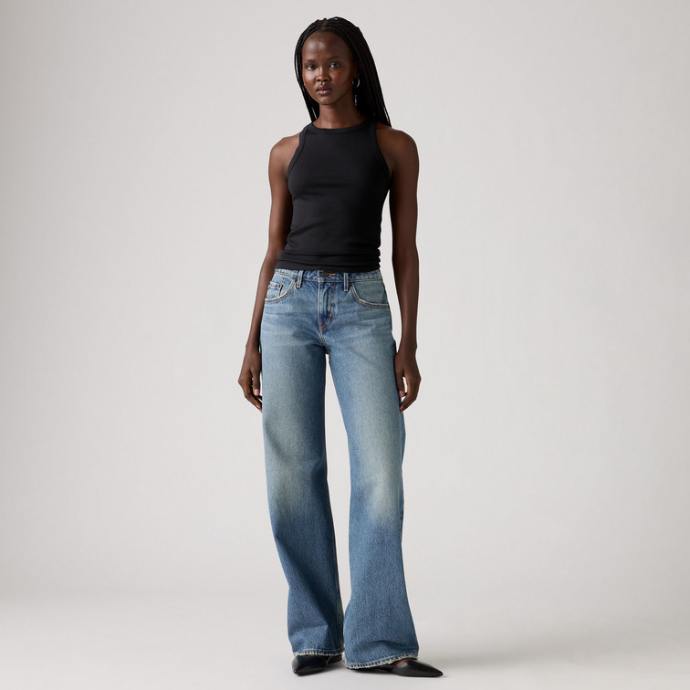 jeans femme  levi's low loose rescued city