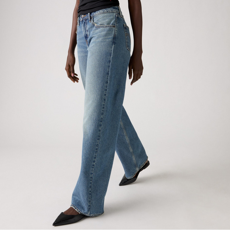 jeans femme  levi's low loose rescued city