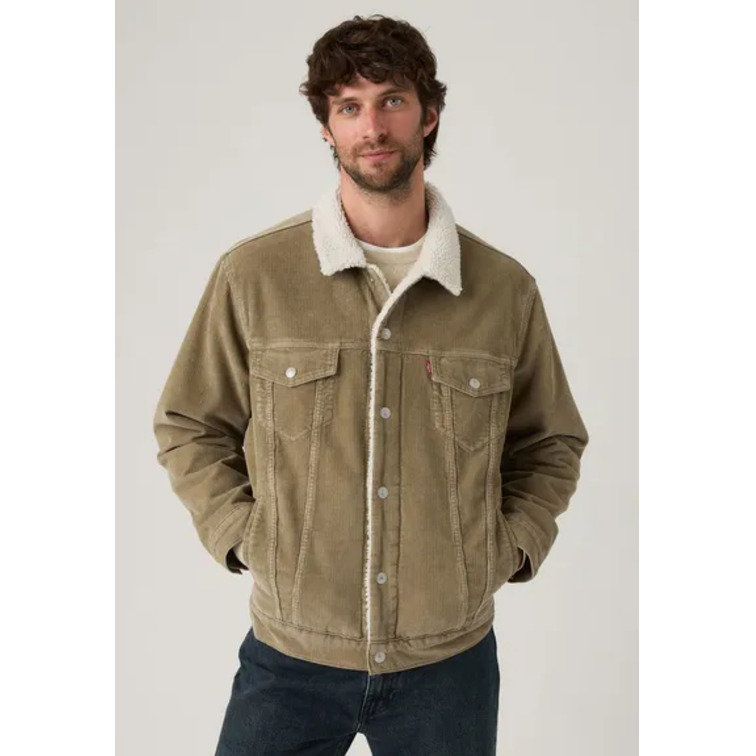 cazadora homme  levi's relaxed fit sherpa trkr timber