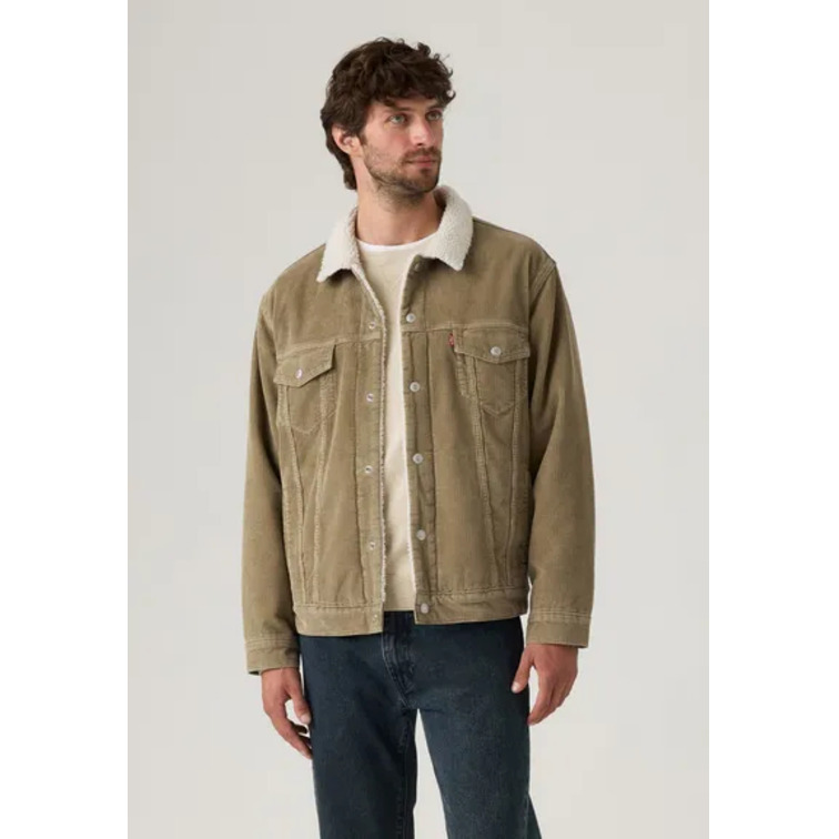cazadora homme  levi's relaxed fit sherpa trkr timber