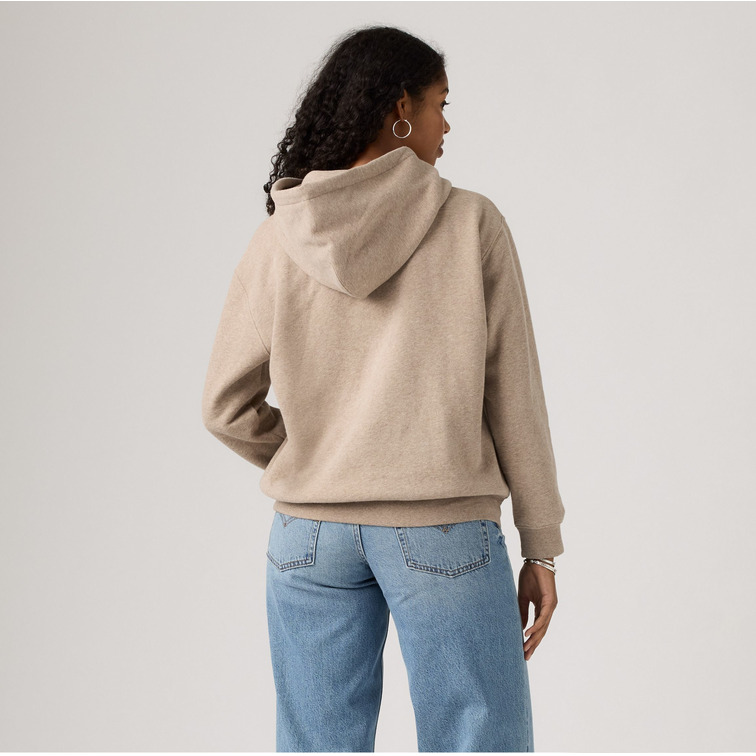 sweat-shirt femme  levi's everyday hoodie taupe gray hea