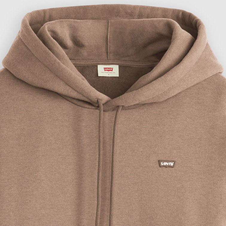 sweat-shirt femme  levi's everyday hoodie taupe gray hea