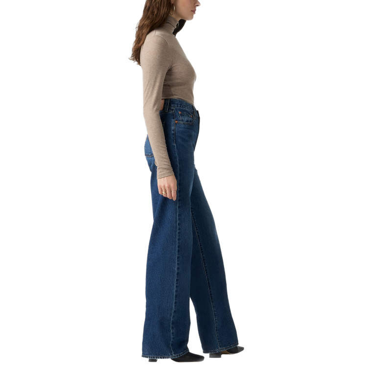 jeans femme  levi's ribcage wide leg h223 maybe an