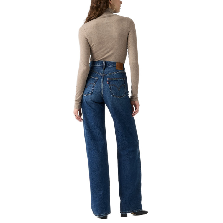 jeans femme  levi's ribcage wide leg h223 maybe an