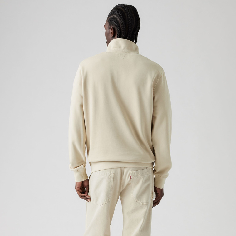 sweat-shirt homme  levi's original hm 1/4 zip fog