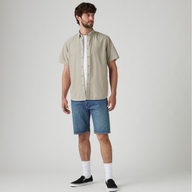 chemise homme  levi's ss authentic button down neutr