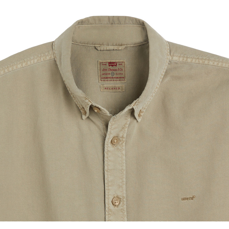 chemise homme  levi's ss authentic button down neutr