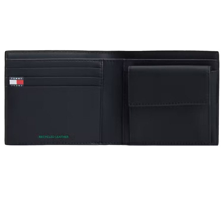  tommy hilfiger tjm heritage leather cc & coin