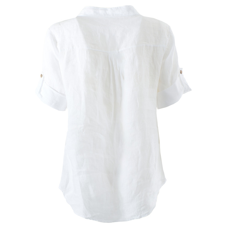chemise femme  yes zee camicia donna misto lino