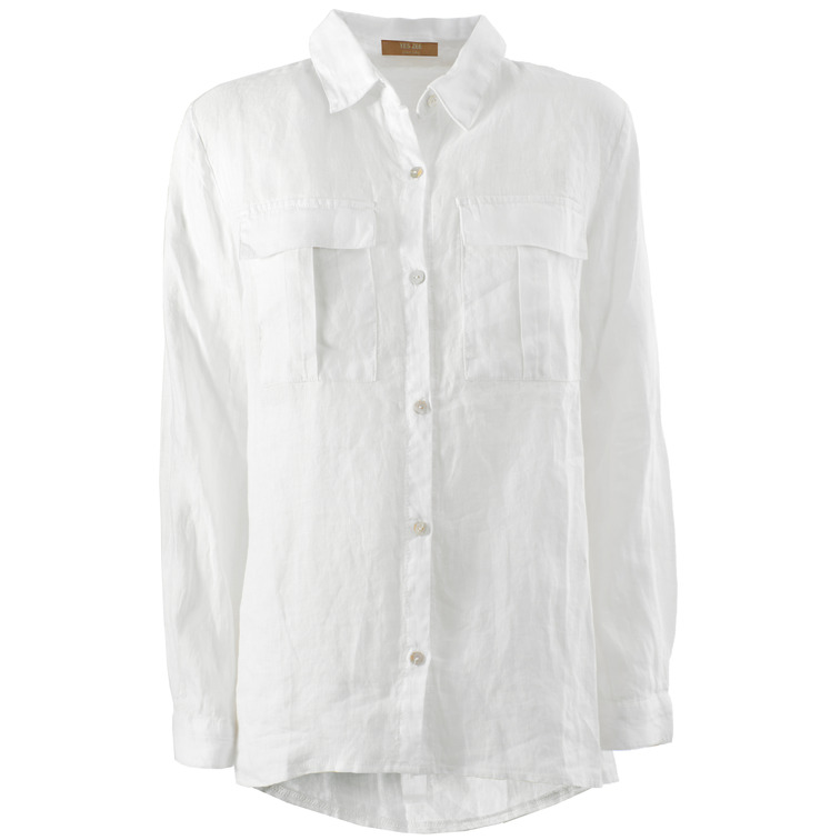 chemise femme  yes zee camicia donna misto lino