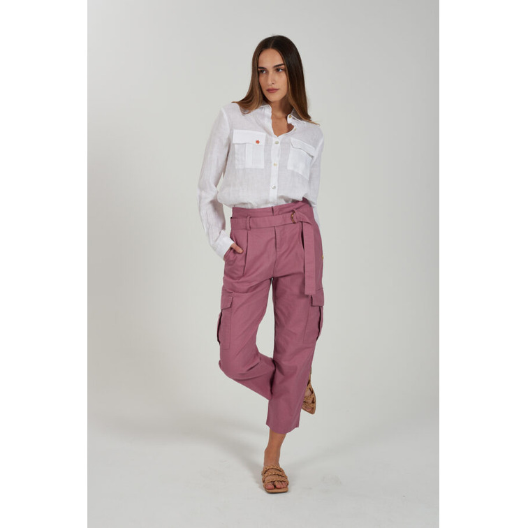 chemise femme  yes zee camicia donna misto lino