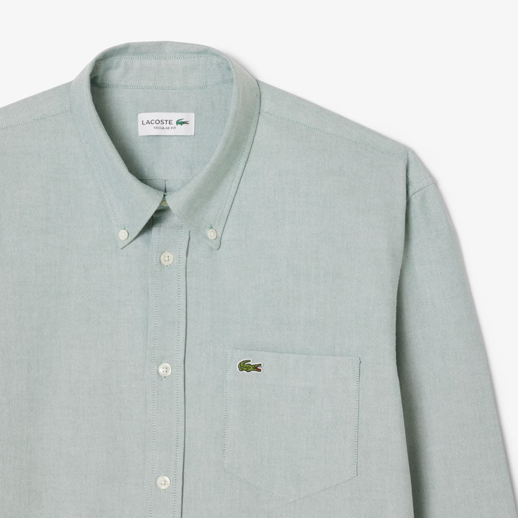 chemise homme  lacoste chemise casual manches longues