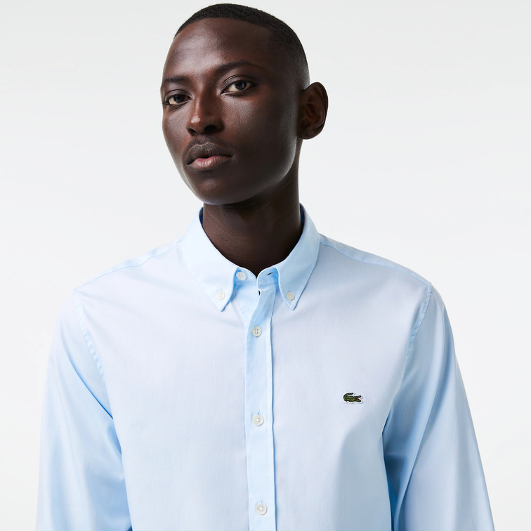 chemise homme  lacoste chemise casual manches longues