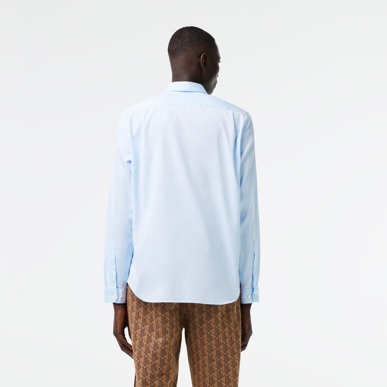 chemise homme  lacoste chemise casual manches longues
