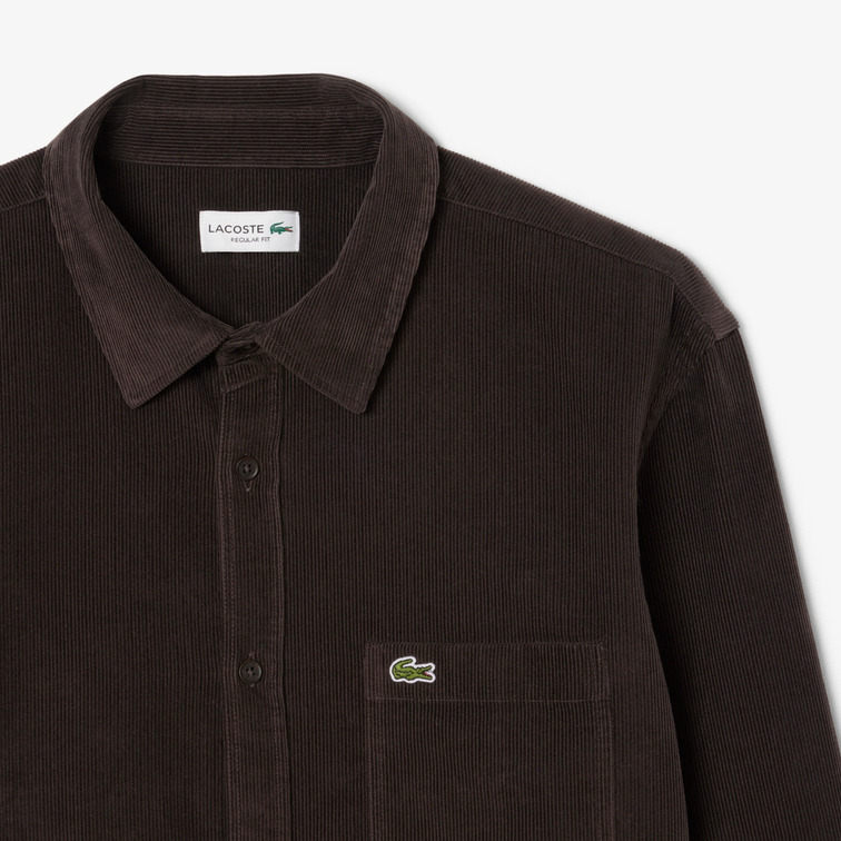 chemise homme  lacoste chemise casual manches longues