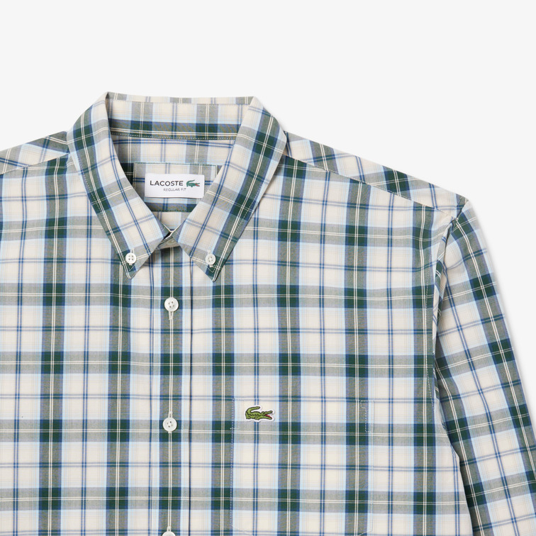 chemise homme  lacoste chemise casual manches longues