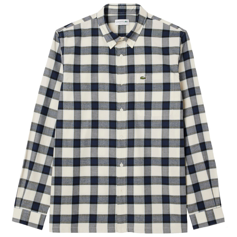 chemise homme  lacoste chemise casual manches longues