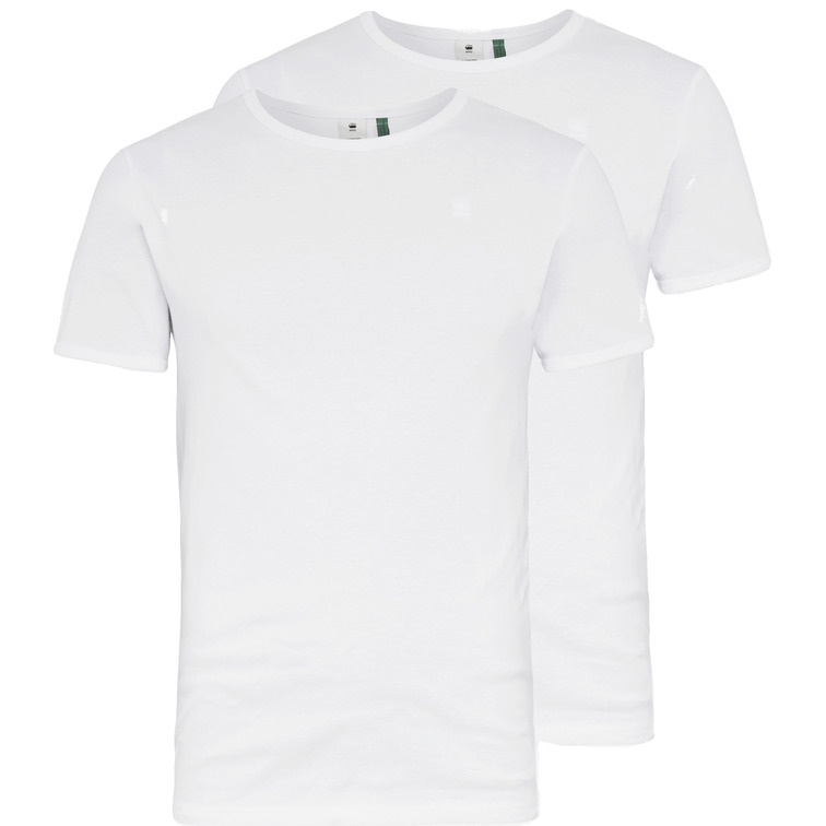 t-shirt homme  g-star base r t s\s 2-pack