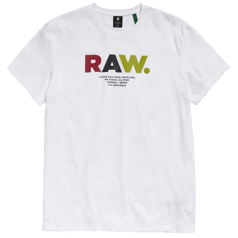 t-shirt homme  g-star multi colored raw. r t