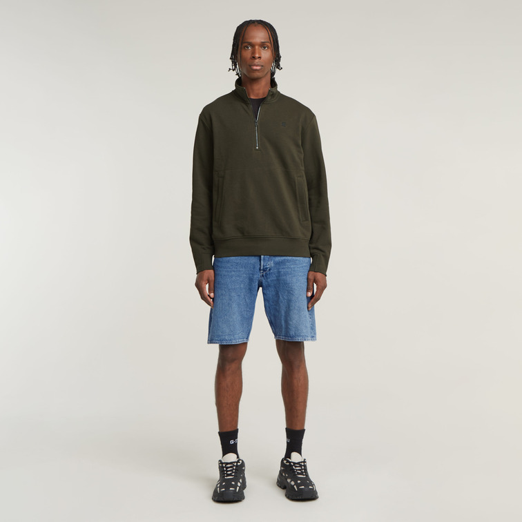sweat-shirt homme  g-star nifous half zip sw
