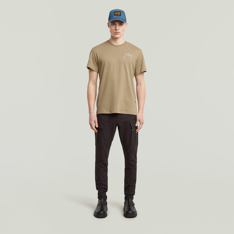 t-shirt homme  g-star script r t