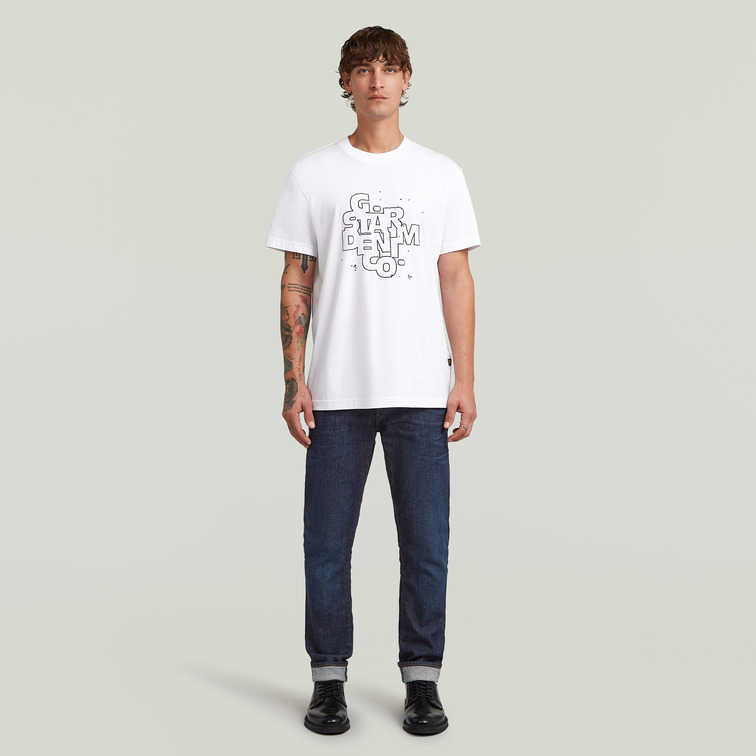 t-shirt homme  g-star hd print r t