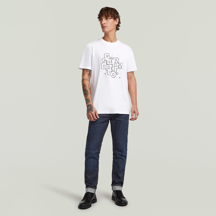 t-shirt homme  g-star hd print r t
