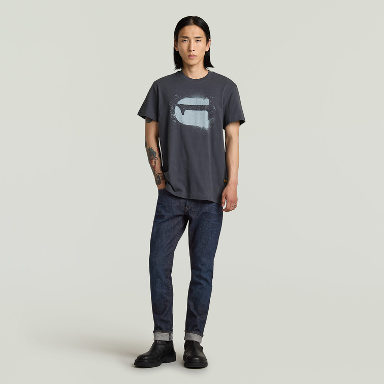 t-shirt homme  g-star spray g logo r t