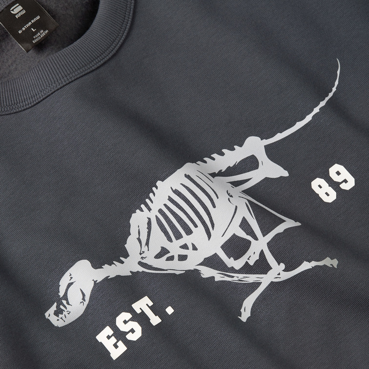 sweat-shirt homme  g-star running dog back gr r sw