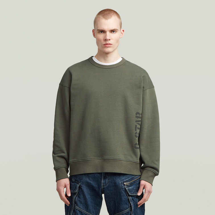 sweat-shirt homme  g-star sprayed 89 gr loose r sw