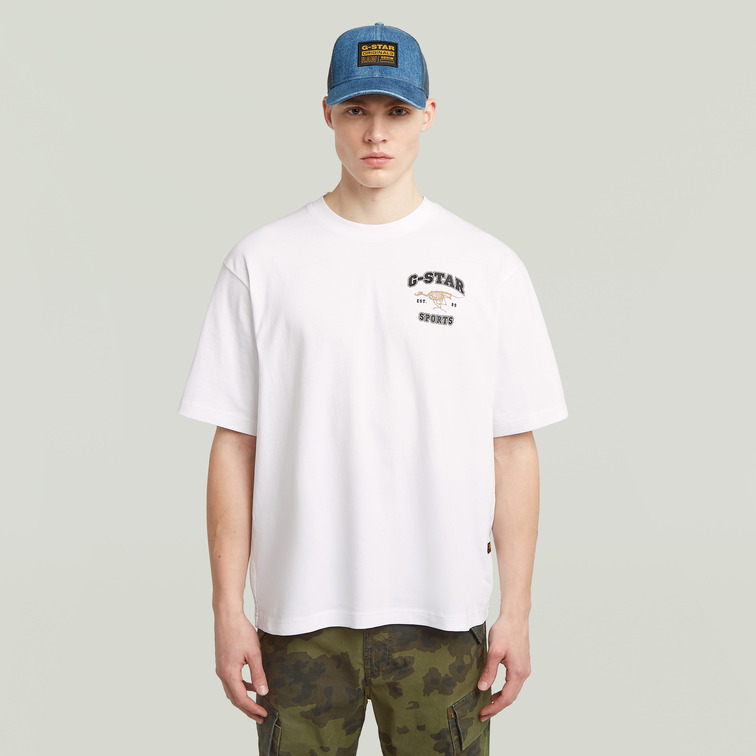 t-shirt homme  g-star running dog back gr boxy r t