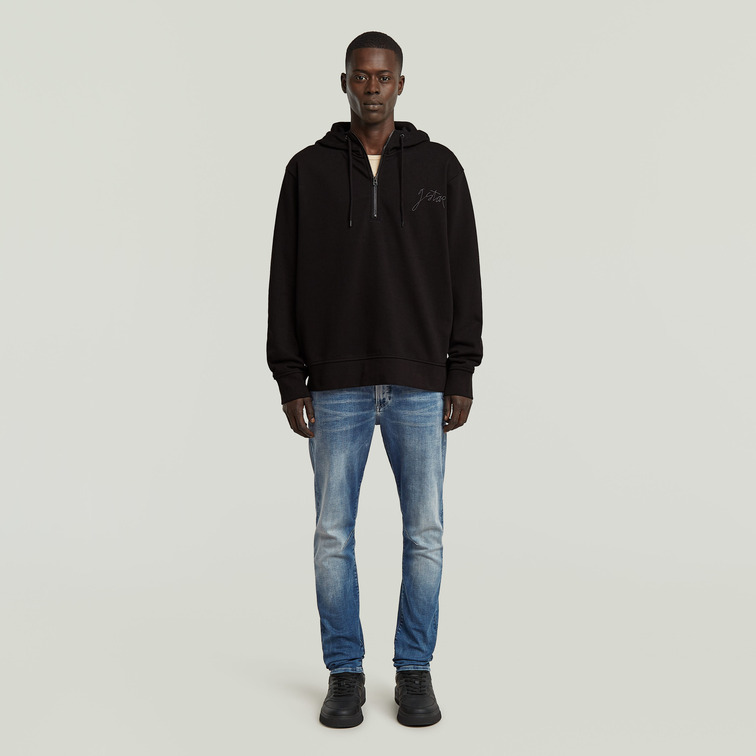 sweat-shirt homme  g-star script half zip hdd sw