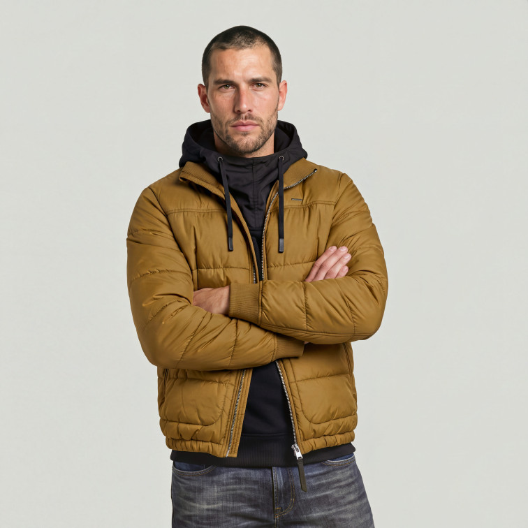 cazadora homme  g-star shield quilted bomber jacket