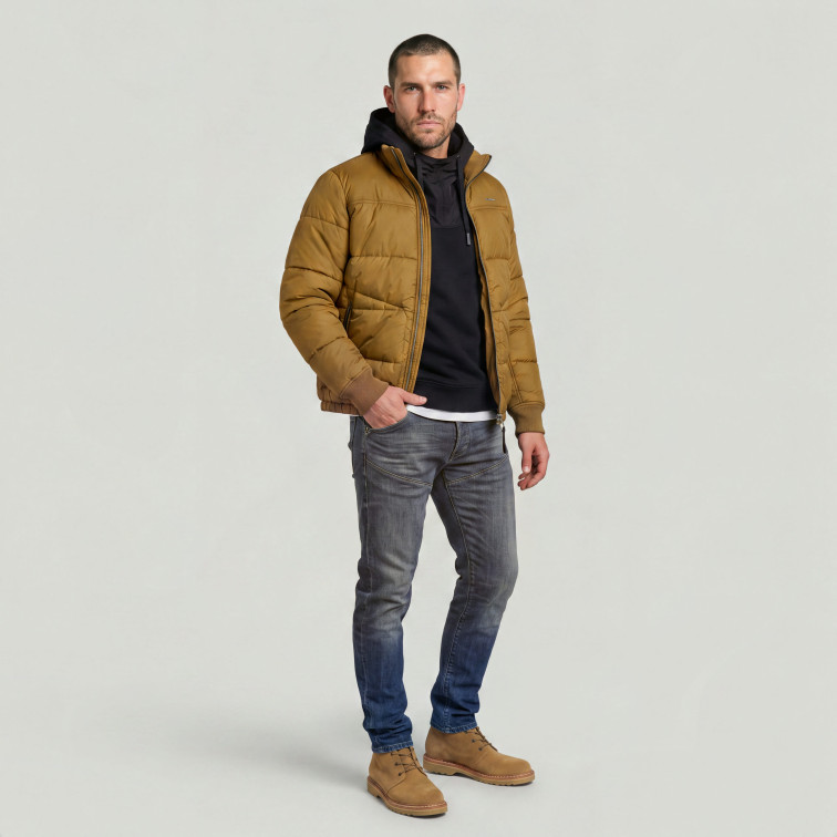 cazadora homme  g-star shield quilted bomber jacket