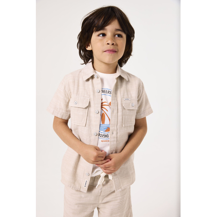 chemise garçon  garcia jeans d55420_boys shirt ss