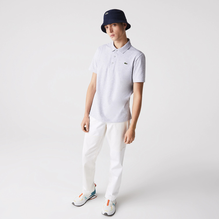 pôle en coton mélangé homme lacoste sport