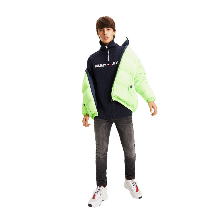 maillot homme  th tjm textured mock sweater