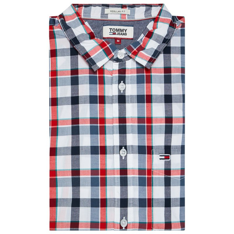 chemise homme  th tjm faded checks shirt