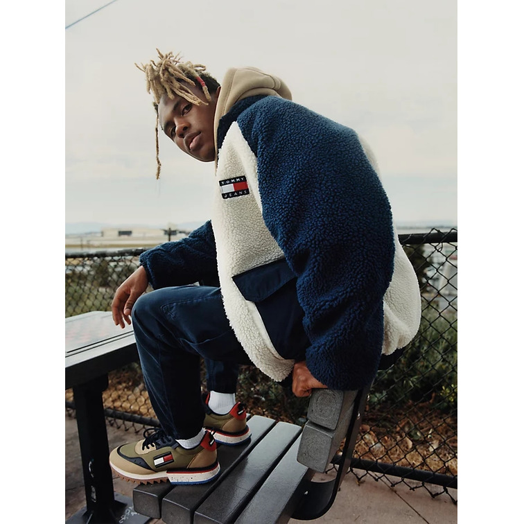 sweat-shirt homme  th tjm tiny tommy circular hoodie