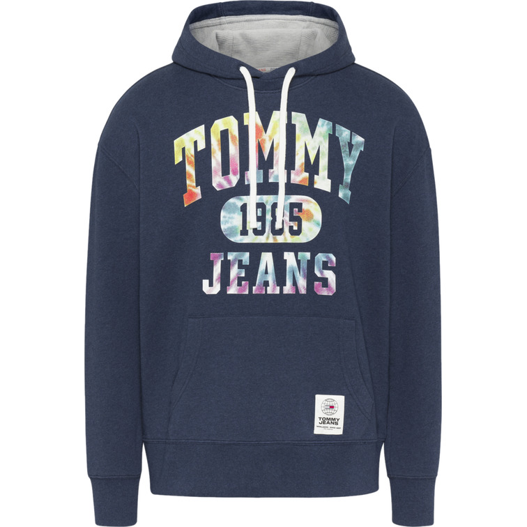 sweat-shirt homme  th tjm college tie dye hoodie