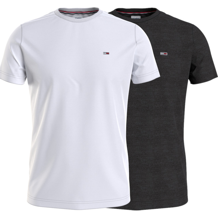 t-shirt homme  th tjm 2pack cneck tees