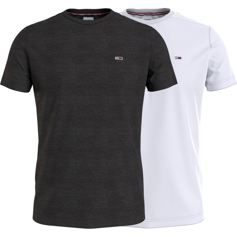 t-shirt homme  th tjm 2pack cneck tees