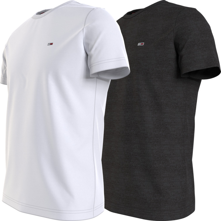 t-shirt homme  th tjm 2pack cneck tees