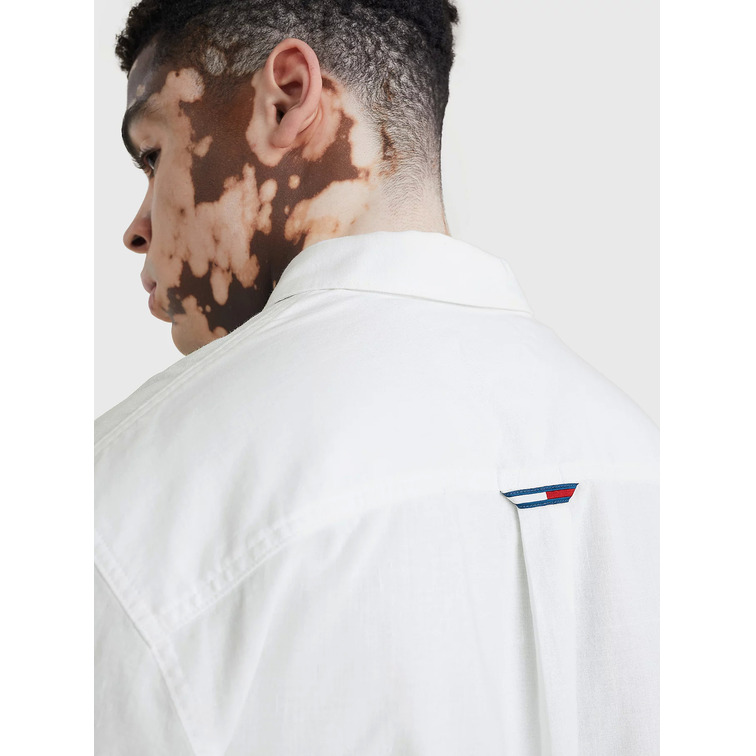 chemise homme  th tjm linen blend spring shirt