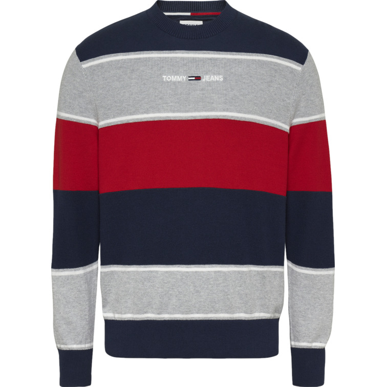 maillot homme  th tjm linear tommy stripe sweate